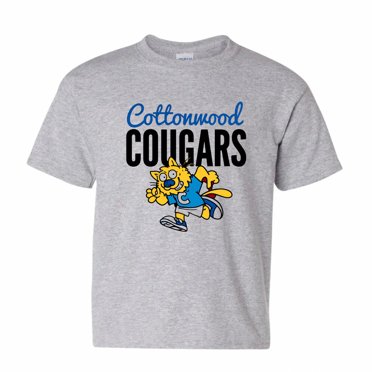 Grey Cougars Mascot T-shirt