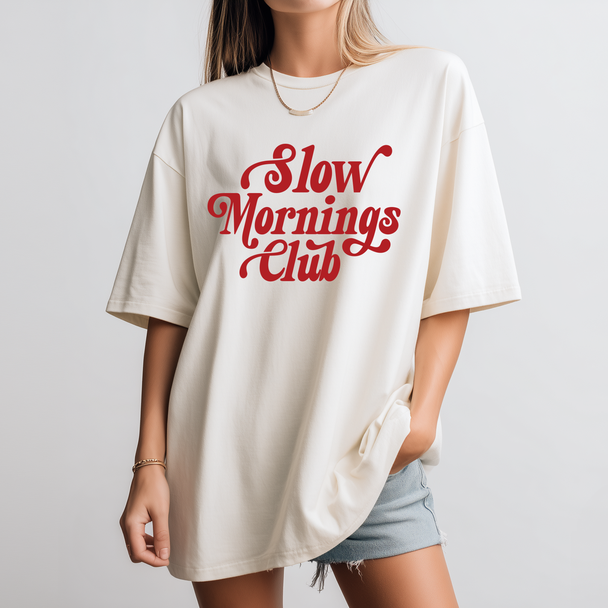 Slow Mornings Club Graphic Tee