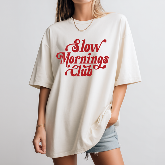 Slow Mornings Club Graphic Tee