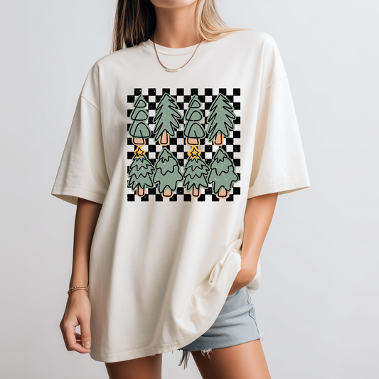 Checkered Trees Graphic Tee