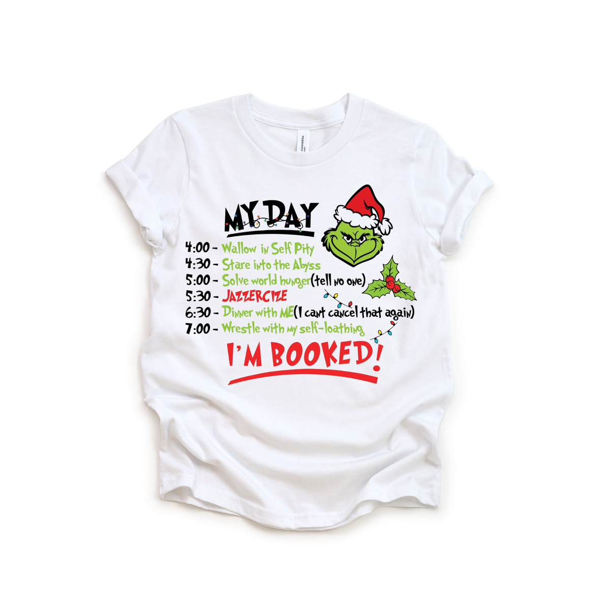 Grinch Schedule Graphic Tee