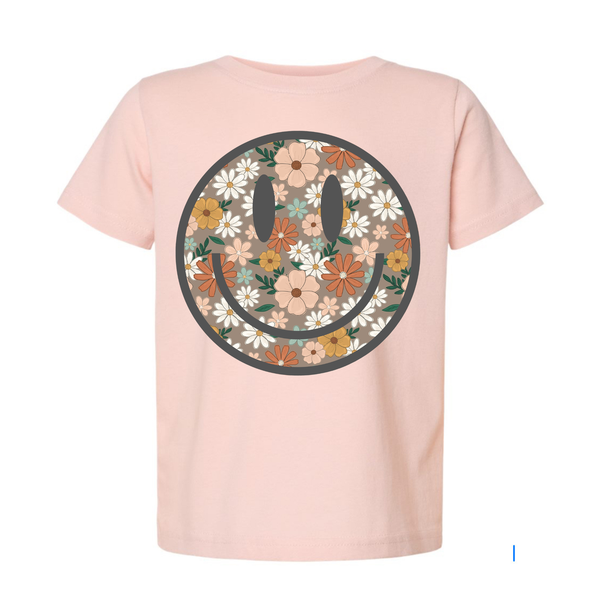 Floral Smiley Face Tee