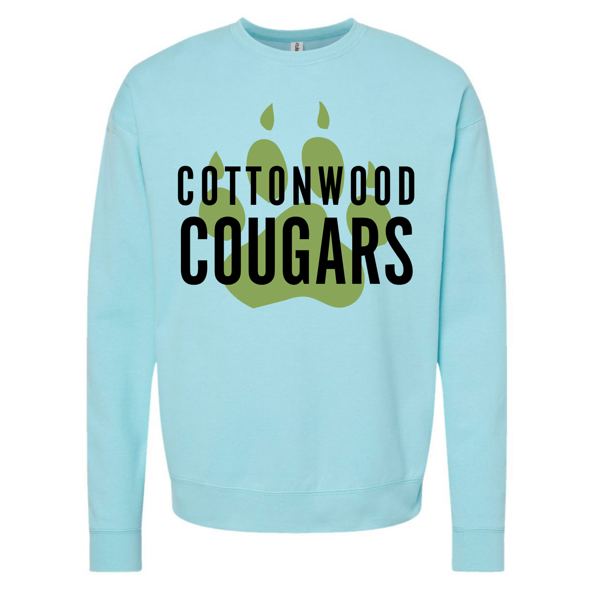 Light Blue Adult Crewneck Sweatshirt