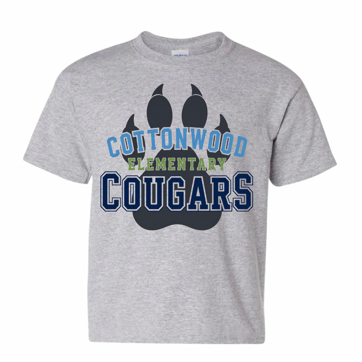 Bold Letters Logo Grey T-shirt
