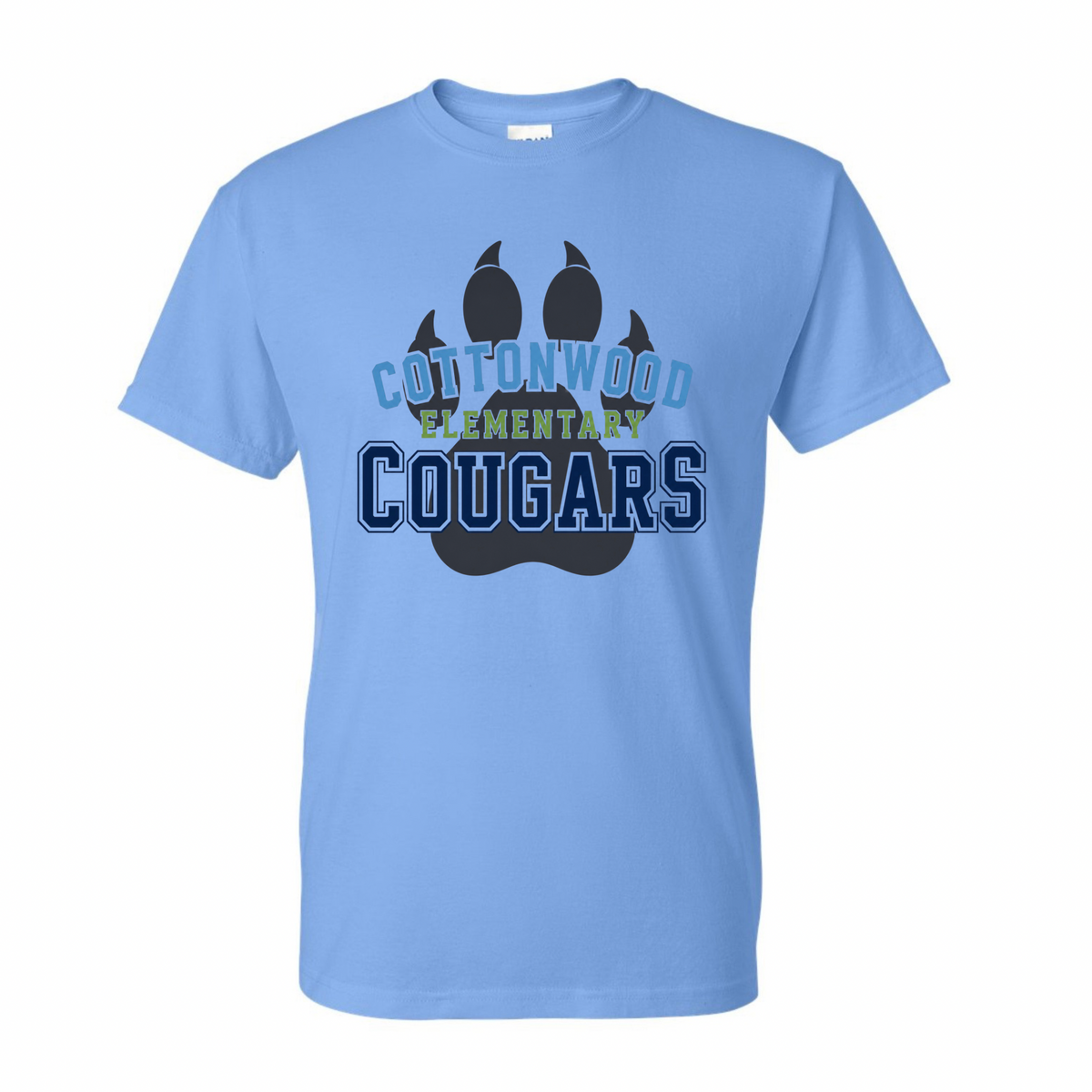 Bold Letters Logo Blue T-shirt